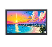 VSDISPLAY Écran Industriel LCD TFT 18,5 Pouces 1920 x 1080, Port vidéo H/D VGA/DVI, châssis métallique avec Support