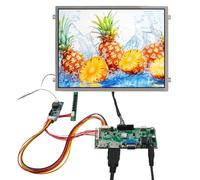 VSDISPLAY Écran LCD IPS 10,4" 1024 x 768 4:3 500 nits, carte contrôleur H-D USB VGA LVD, prend en charge la lecture vidéo MP4