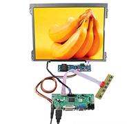 VSDISPLAY Écran LCD IPS 12,1" 1024 x 768 4:3 1000 nits | et Carte contrôleur VGA DVI H/D Audio LVD 20 Broches