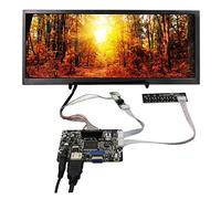 VSDISPLAY Écran LCD IPS 12,3" 1920 x 720 850nit HSD123KPW2-D10 et VGA AV LCD Carte contrôleur KYV-N5 V3,pour Moniteur publicitaire
