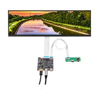 VSDISPLAY Écran LCD IPS 2560 x 720 2K 350 nit de 14,5" et USB de Type C, Large Barre d'affichage étirée pour boîtier d'ordinateur de PC, sous-Affichage, Panneau publicitaire