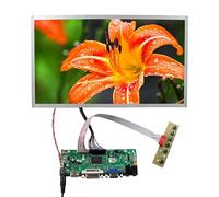 VSDISPLAY Écran LCD IPS 30 Broches 1920 x 1080 1000 nit M156GWFA R0 15,6" et VGA DVI Audio LVD