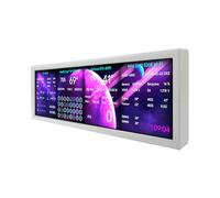 VSDISPLAY Écran LCD IPS 8,8" 1920 x 480 pour écran secondaire/boîtier d'ordinateur GPU CPU RAM température surveillance des données panneau capteur, blanc