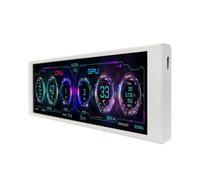 VSDISPLAY Écran LCD IPS blanc de 6,8 pouces 480 x 1280, pour boîtier de PC/CPU GPU écran d'ordinateur