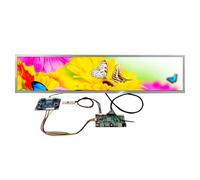 VSDISPLAY Écran LCD IPS Haute luminosité DV280FBM-NB2 51 Broches 700 nits, 28" 1920 x 360 et Carte SD USB, Carte Pilote LVD, Prend en Charge Le Lecteur MP4