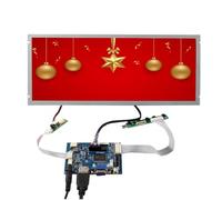 VSDISPLAY Écran LCD TFT 12,3" 1280 x 480 LQ123K3LG01 et Carte contrôleur VGA 2AV LVDS VS-TY2662-V1