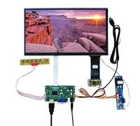 VSDISPLAY Écran tactile 13,3" 1920 x 1080 1000 lentes avec entrée VGA H/D | Moniteur tactile haute luminosité, prêt à l'emploi, rapport d'aspect 16:9, pour affichage extra/secondaire à faire soi-même