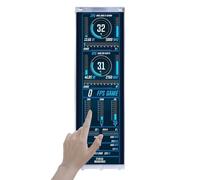 VSDISPLAY Écran Tactile 14,5" 2K 2 560 x 720 pour Y70 PC Boîtier PC Construction CPU/GPU Surveillance de la température Écran LCD IPS Prend en Charge/entrée USB C, Cadre Blanc