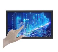 VSDISPLAY Écran tactile Indurstrial TFT LCD 21,5" 1920 x 1080 1000 nits, port vidéo H/D VGA DVI, coque en métal avec support