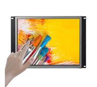VSDISPLAY Écran Tactile Industriel 15" 1024 x 768 1000 nits IPS LCD | avec Carte contrôleur H/D VGA DVI avec Coque en métal