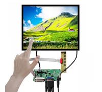 VSDISPLAY Écran Tactile LCD capacitif 12,1" 1024 x 768 CLAA121XA02DW et Carte Pilote DVI VGA 20 Broches