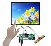 VSDISPLAY Écran Tactile LCD capacitif 12,1" 1024 x 768 CLAA121XA02DW et DVI VGA Audio LVD 20 Broches