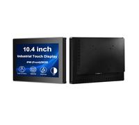 VSDISPLAY Moniteur Industriel Tactile façade IP65, 10.4 Pouces, 1024×768 | Tactile capacitif 10 Points, boîtier en Alliage d'aluminium