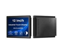 VSDISPLAY Moniteur Industriel Tactile façade IP65,12 Pouces, 1024×768 | Tactile capacitif 10 Points, boîtier en Alliage d'aluminium