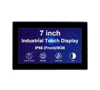 VSDISPLAY Moniteur Industriel Tactile façade IP65,7 Pouces, 1024×600 | Tactile capacitif 10 Points, boîtier en Alliage d'aluminium