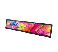 VSDISPLAY Moniteur LCD Portable à Barre tendue, 19" 1920 x 360 IPS Longue Bande, entrée vidéo USB, Prise en Charge de la Lecture Automatique vidéo