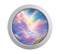 VSDISPLAY Panneau d'affichage Circulaire 3,4 Pouces 800 x 800 | Écran LCD Rond argenté 330 nits | pour Montres connectées, R-Pi et appareils industriels