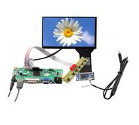 VSDISPLAY T68676 Écran Tactile LCD TFT 1024 x 600 1000 nit 20 Broches et DVI VGA Audio LVDS Carte contrôleur T68676