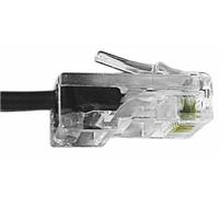 VSE 612129 modulaire câble de connexion, RJ45, 8/4 Fiche RJ45 vers fiche RJ45 Câble 8p4 °C, 6 m) - Noir