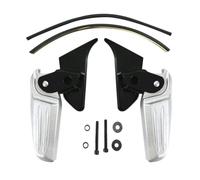 VSESTCDPB Repose Pieds pédale Moto Pédales De Moto pour Piaggio pour Vespa pour Spring pour Primavera LX LXV 150 125 Pédales Pliantes pour Moto(Noir Argent)