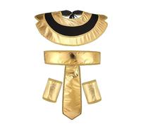 Vseutiac Accessoires de Costume égyptien, Déguisement, Costume de Scène, Ceinture égyptienne, Manchettes, Pas de chapeau ni de canne