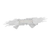 Vseutiac Bandeau En Dentelle Style Gothic Lolita, 48 Cm de Long, Accessoire de Cheveux élégant et Polyvalent, Blanc