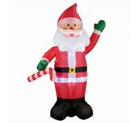 Vseutiac coration Gonflable Figure Pere Classique Cannes Bonbon Rayees pour Eclairage LED Interieur Autogonflant pour FES Fin