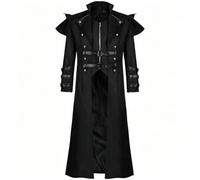 Vseutiac Manteau Ceintures à Long | e, Manteau Col Haut, pr Représentations Théâtrales, 2XL