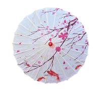 Vseutiac Parapluie en Papier Huilé Chinois, Parapluie de Danse Classique, en Soie, Parasol Oriental Antique, Décoratif pour Spectacle de Théâtre, Style E