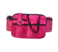 Vseutiac Sac Banane D'infirmière à Compartiments Multiples, Sacoche de Hanche pour Tablier, Sac Banane pour Homme, Rose Rouge