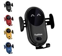 VSFJZJKJ Chargeur De Voiture sans Fil Fashion, Support De Chargeur sans Fil, Support De TéLéPhone De Voiture De Serrage Automatique, 360 ° Rotatif, Induction Automatique