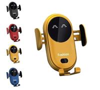 VSFJZJKJ Chargeur De Voiture sans Fil Fashion, Support De Chargeur sans Fil, Support De TéLéPhone De Voiture De Serrage Automatique, 360 ° Rotatif, Induction Automatique