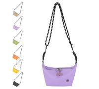 VSFJZJKJ Sac à BandoulièRe en Nylon, Style DéContracté et Polyvalent, Sangle D'éPaule RéGlable, Grande Capacité, Contient Votre Smartphone, Vos CléS etc