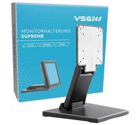VSG24 92001 - Support de Moniteur POS, PC ou écran Tactile, réglable, Pliable et Ajustable, Bras, VESA, métal, pour écrans de 10 à 22 Pouces - Noir