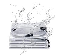 VSHENG Bâche Transparente Rideaux PVC Bache De Protection Étanche 0,35mm Transparent Extérieur Résistant Aux Déchirures Plastique Rideau pour Jardin, Gazebo, Balcon(0.7x2m)