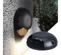 VSHENG Basse Tension Lumières Enterrées LED Lumière Souterraine Étanchéité IP65 1 Côté Brille AC12/24V Spot Extérieur Allées Escalier Lumières De Paysage(White,2W-AC12V)