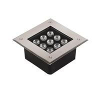 VSHENG Carré Lumières Enterrées Extérieur LED Spot Encastré Au Sol Étanchéité IP66 AC85-265V Lumière Souterraine pour Jardin Pelouse Terrasse Cour Allée Lumières De Paysage(White,1W)