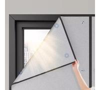 VSHENG Double Face Feuille D'aluminium Rideaux Isolants Protection Solaire Préservation De La Chaleur Anti UV Film De Fenêtre Occultant 7mm Film De Confidentialité pour La Maison Bureau Balcon Rideau(