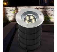 VSHENG Encastrés Lumière De Paysage LED Lumières Enterrées Étanchéité IP66 AC85-265V Spot Encastrable Exterieur pour Allée Terrasse Marche Jardin Clôtures(White,3W-AC85-265V)