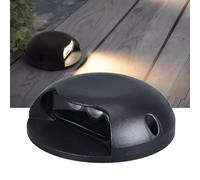 VSHENG Lumière Souterraine À LED Basse Tension Lampe Encastrée dans Le Sol IP66 Étanche AC/DC12/24V 1 Côté Éclairé Extérieur Lumières Enterrées pour Allée Parc Jardin Terrasse Éclairage Paysager(Warm