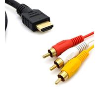 VSHOP® 1.5M HDMI Mâle vers 3 RCA AV Câble Adaptateur Transmetteur de Signal