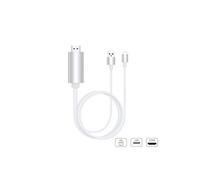 VSHOP 2m 8pin Lightning To HDMI Convertisseur, Adaptateur Plug & Play avec câble de charge USB pour iPhone7 7plus 6 6s 5s 5 iPad Mini air Pro, pour