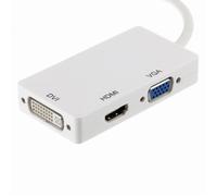 VSHOP ® Adaptateur Thunderbolt-Mini DisplayPort Vers DVI & VGA &HDMI - Adapteur Câble 3 en 1 pour Mac Book, iMac, Mac Book Air, Mac