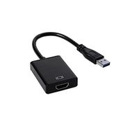 VSHOP Adaptateur USB à HDMI convertisseur USB en HDMI pour pc et pc portable (supporte l'USB 2.0 et l'USB 3.0) Windows 7, 8, 10
