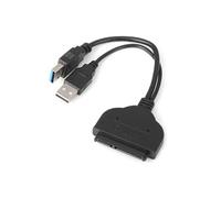VSHOP Câble Adaptateur USB 3.0 vers disque dur SATA 22 broches 2,5 avec câble d'alimentation USB
