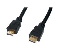 VSHOP® Cable HDMI 2M pour Freebox Revolution - blindé Noir - connecteur Or Haute qualité