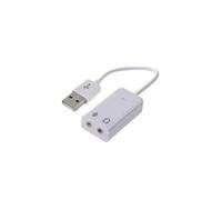 Vshop carte son externe usb vers 3,5mm jack adaptateur audio usb pour ps4, mac, mac mini, pc fixe, pc portable, rasperry pi etc.