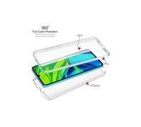 Vshop coque 360 degré xiaomi mi 10 lite- protection intégrale transparent avant + arrière en rigide, housse etui tactile - antichoc