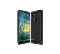VSHOP Coque Compatible pour Huawei P20 Pro, Noir Silicone Housse Etui Anti-Rayures Fibre de Carbone Coque de Protection Compatible pour Huawei P20