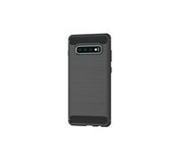 VSHOP Coque Samsung Galaxy S10 Noir Silicone Coque pour Samsung S10 Plus Housse Fibre de Carbone Etui Case